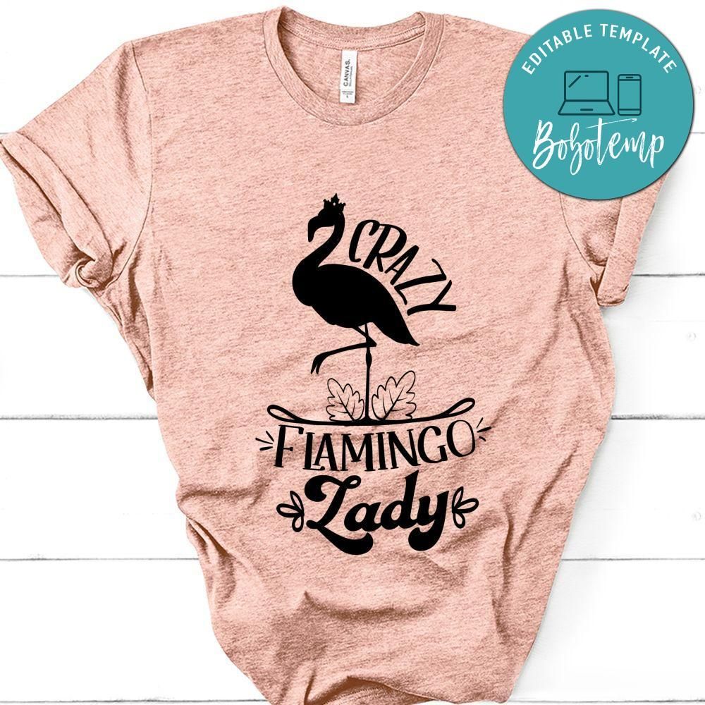 Crazy Flamingo Lady T-Shirt