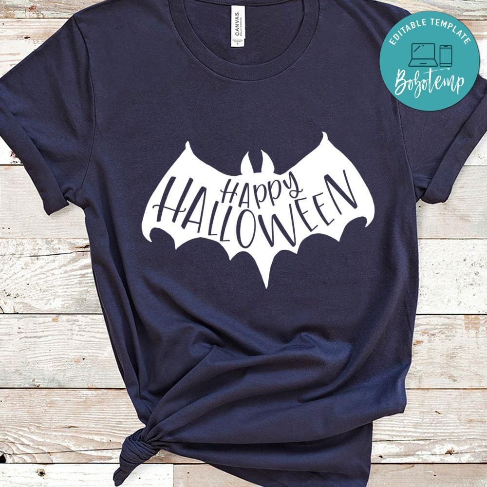Happy Halloween Bat Halloween Shirt