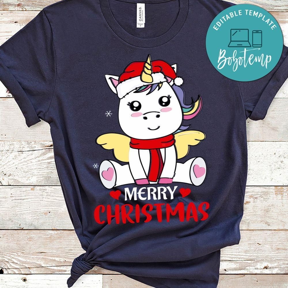 Merry Christmas Unicorn Shirt
