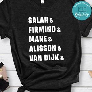 Liverpool FC Lineup Team Shirt