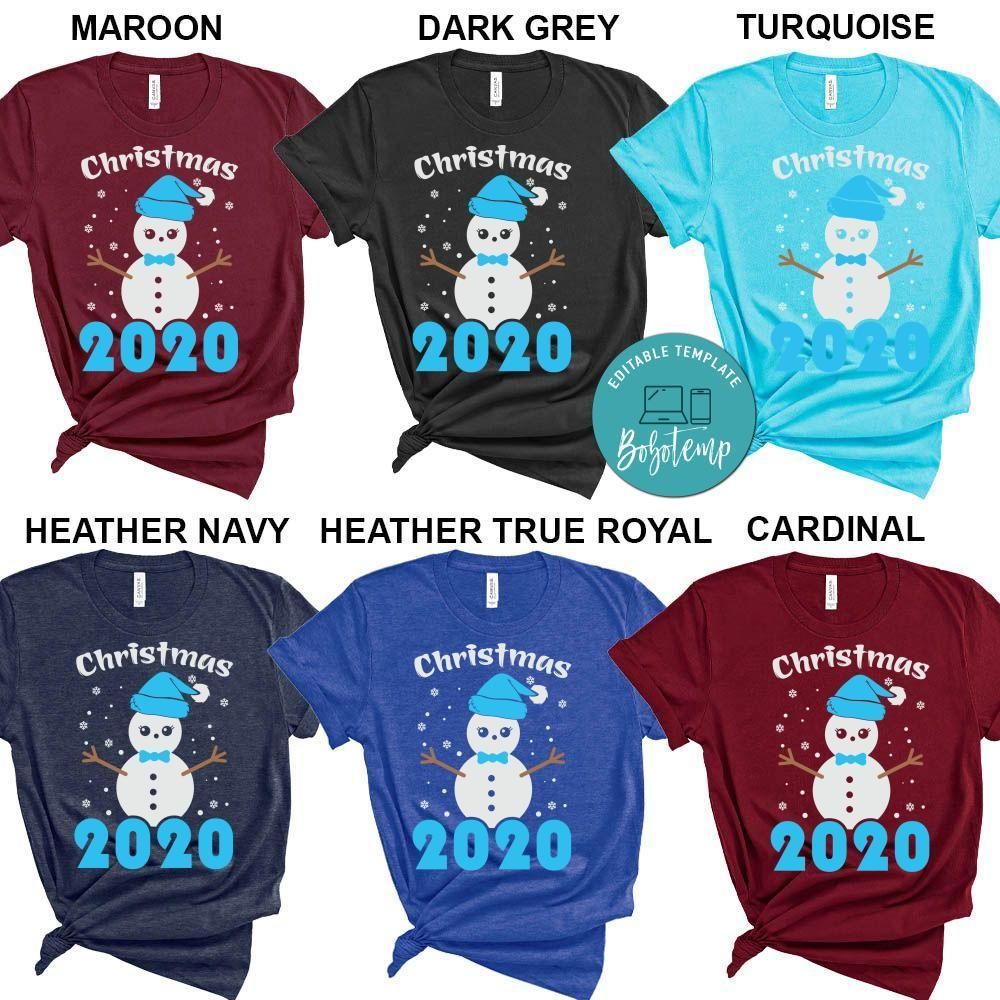 Merry Christmas 2020 Snowman Pajama Shirt