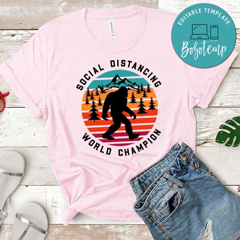 Social Distancing World Champion Shirt