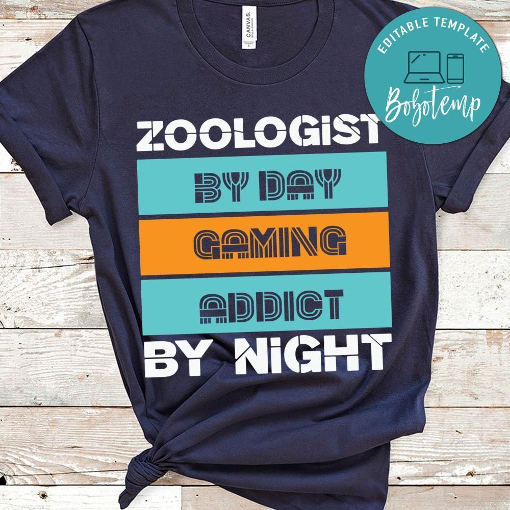 Zoologist by Day, Gaming Addict by Night Shirt