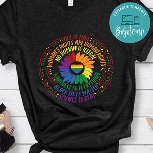 Rainbow- Black Lives Matter - Science Is Real Shirt