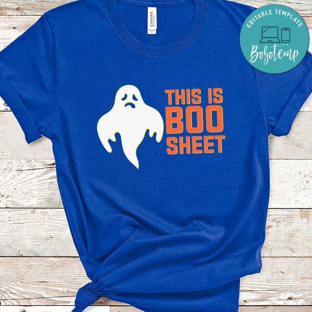 Halloween Ghost This is Boo Sheet Shirt