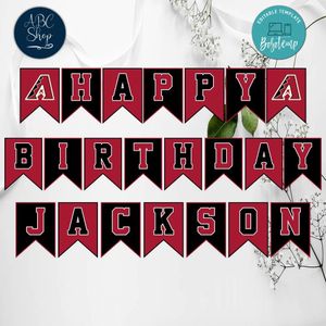 Arizona Diamondbacks Birthday Banner Instant Download