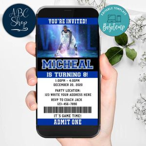 Electronic Kentucky Wildcats Ticket Electronic Invite Birthday Invitations Instant Download