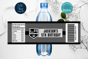 Printable Los Angeles Kings Water Bottle Labels Instant Download