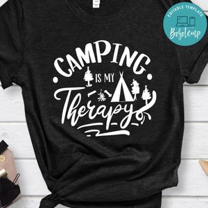 Camping Is My Therapy Shirt