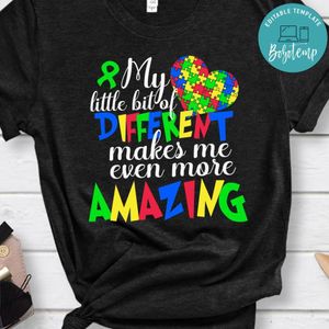 Different Makes Me Amazing Autism Shirt
