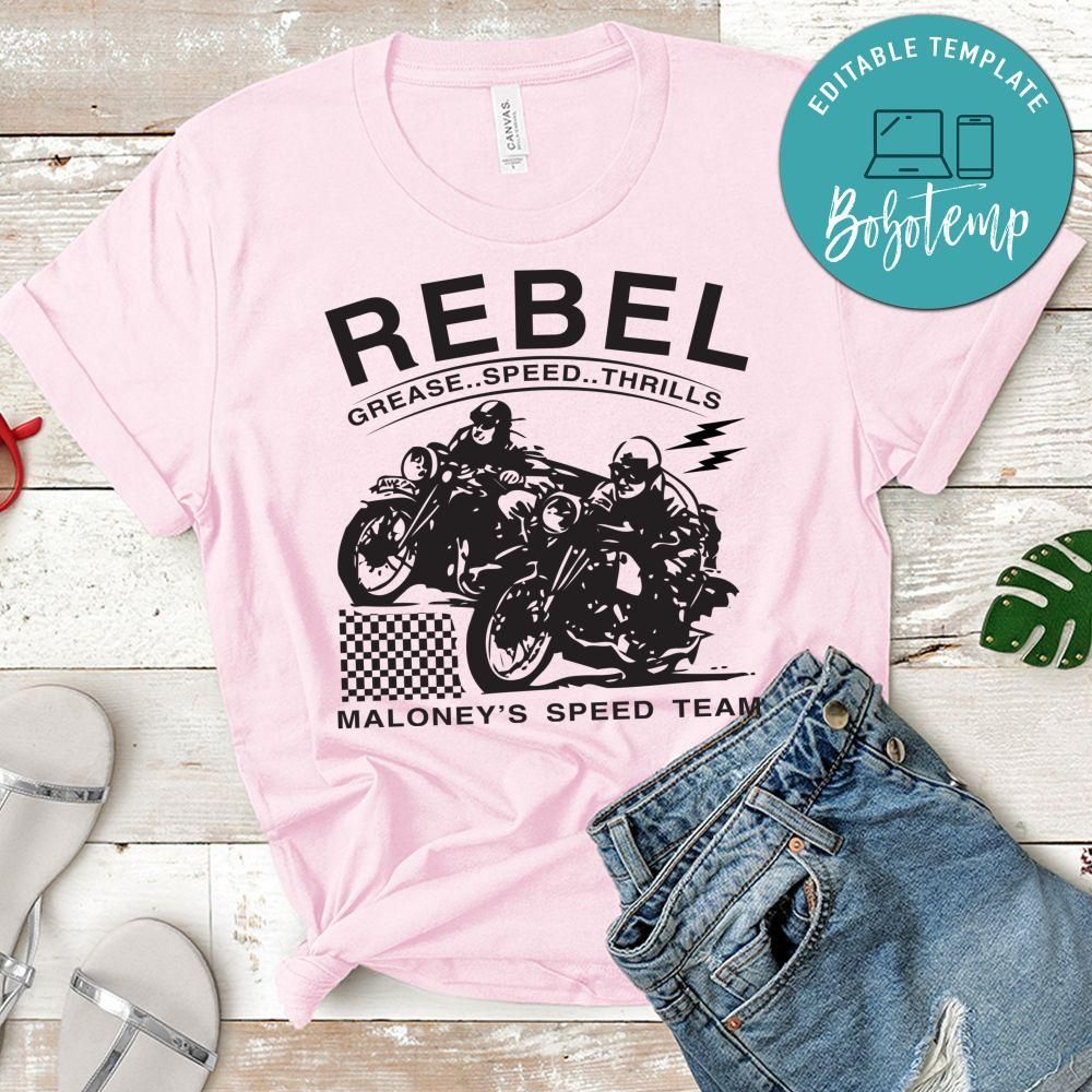 Rebel Maloney's Speed Team Shirt