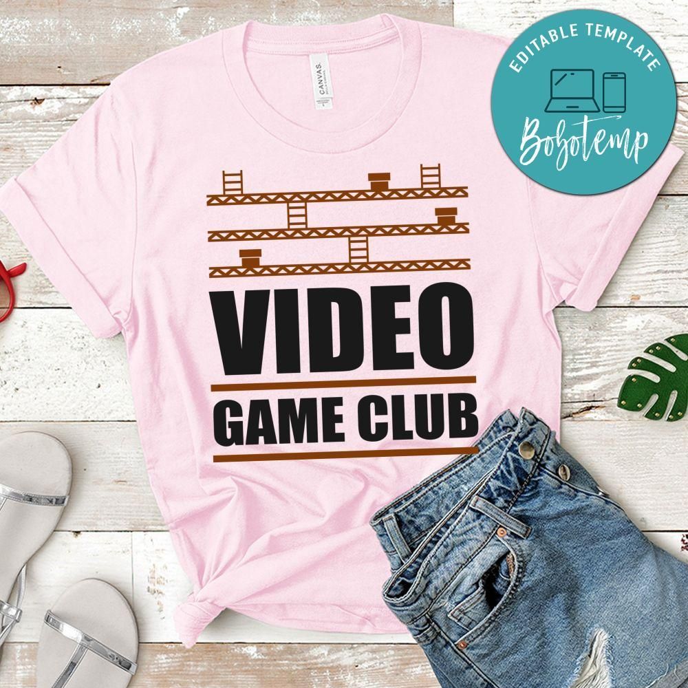 Video Game Club Shirt