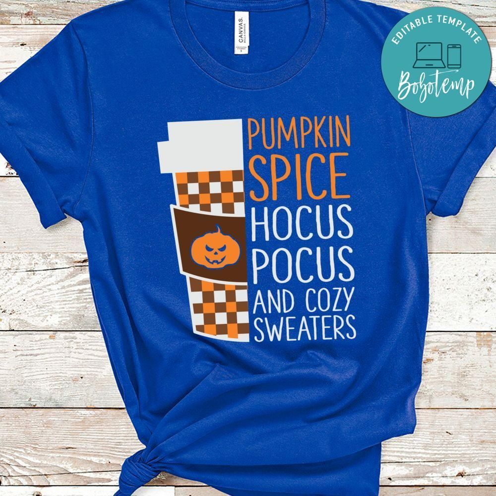 Pumpkin Spice Hocus Pocus Cozy Sweater Shirt