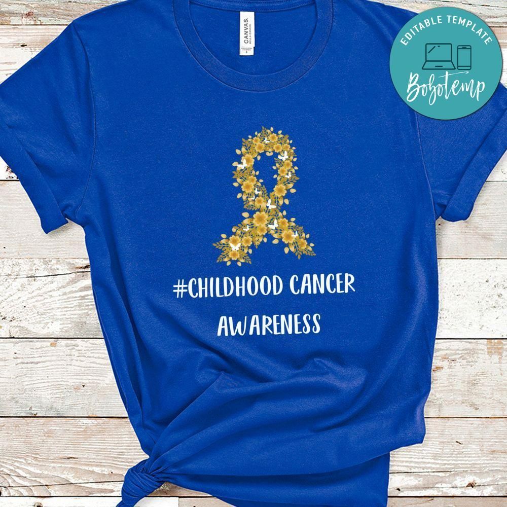 Childhood Cancer Awareness Gold Ribbon Shirt