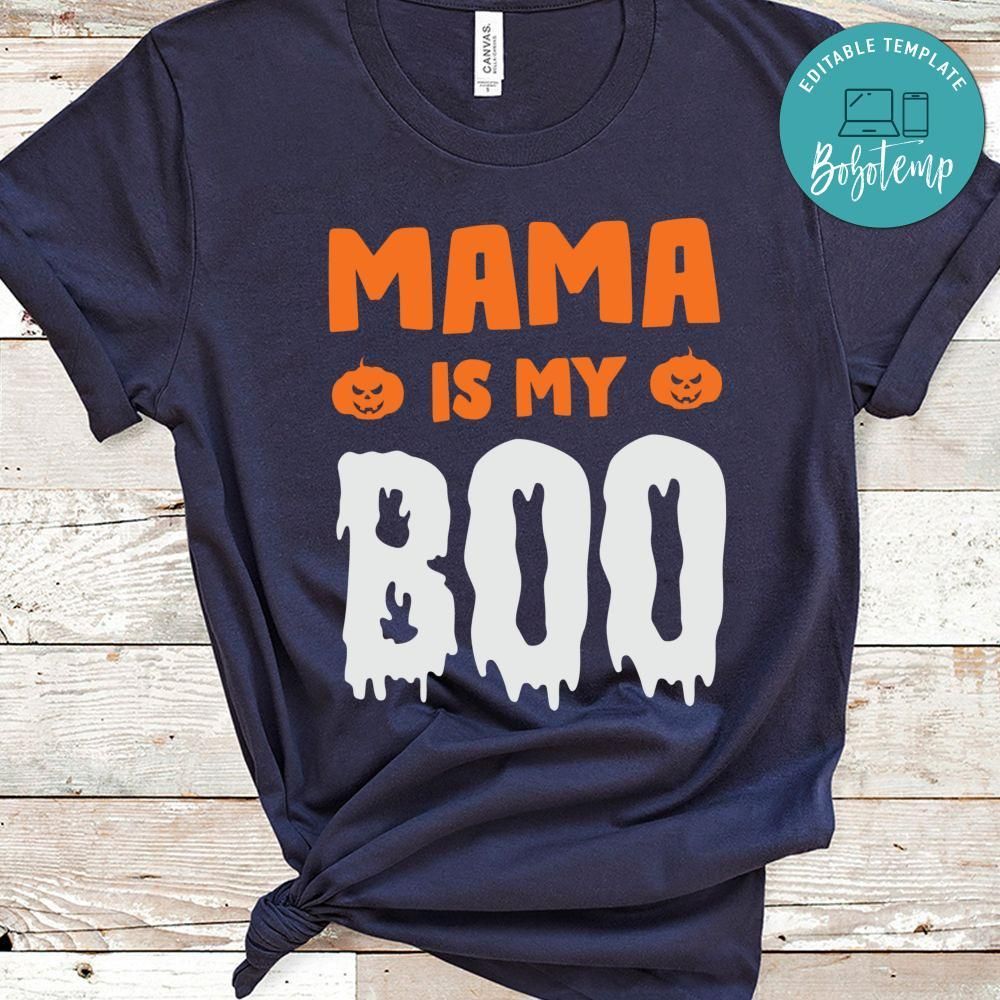 Mama Is My Boo Baby Ghost Halloween T-Shirt