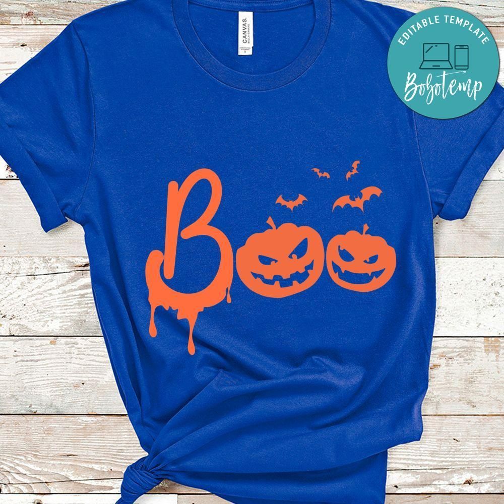 Boo Halloween Black Shirt