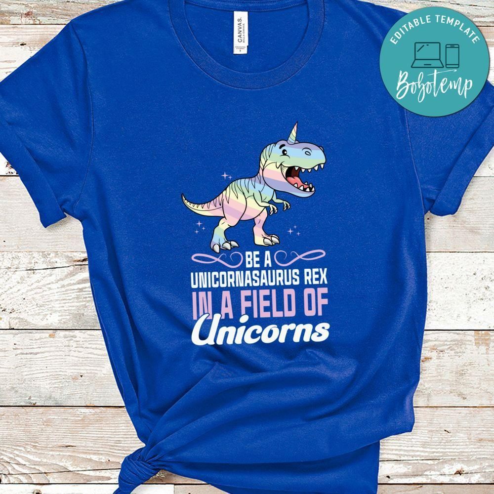 Unicornasaurus Rex Unicorn Tyrannosaurus Shirt