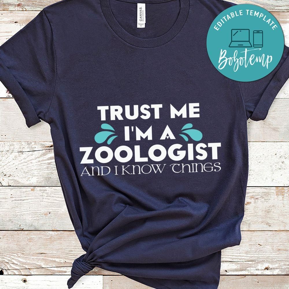 Trust Me I'm a Zoologist and I Know Chines Shirt