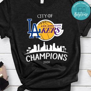 Los Angeles Lakers And Dodgers City Of Champions PNG file template