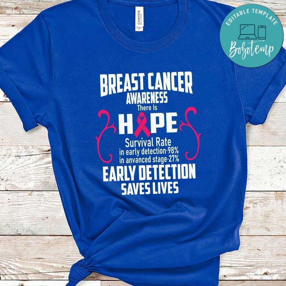 Breast Cancer Early Detection Save Lives Shirt