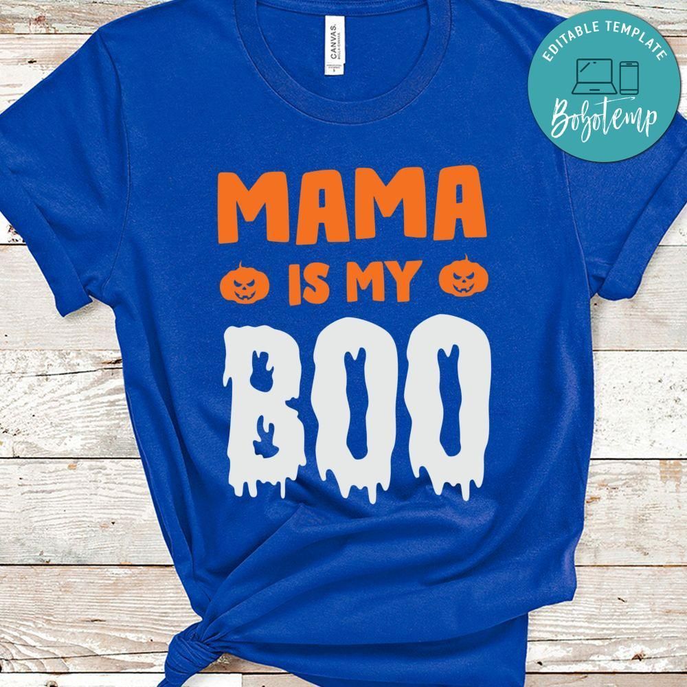Mama Is My Boo Baby Ghost Halloween T-Shirt
