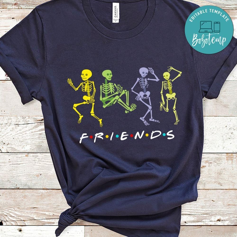 Funny Skeletons Friends Halloween Shirt