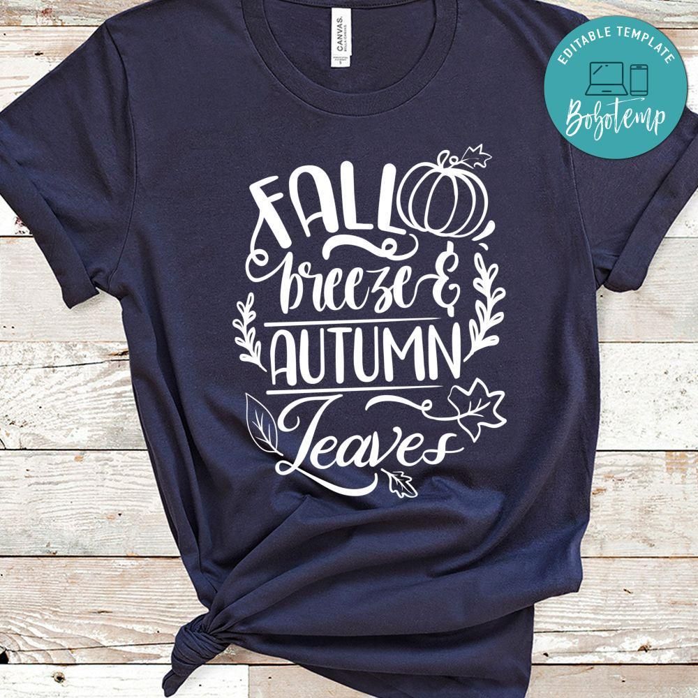Fall Breeze Autumn Leaves Shirt