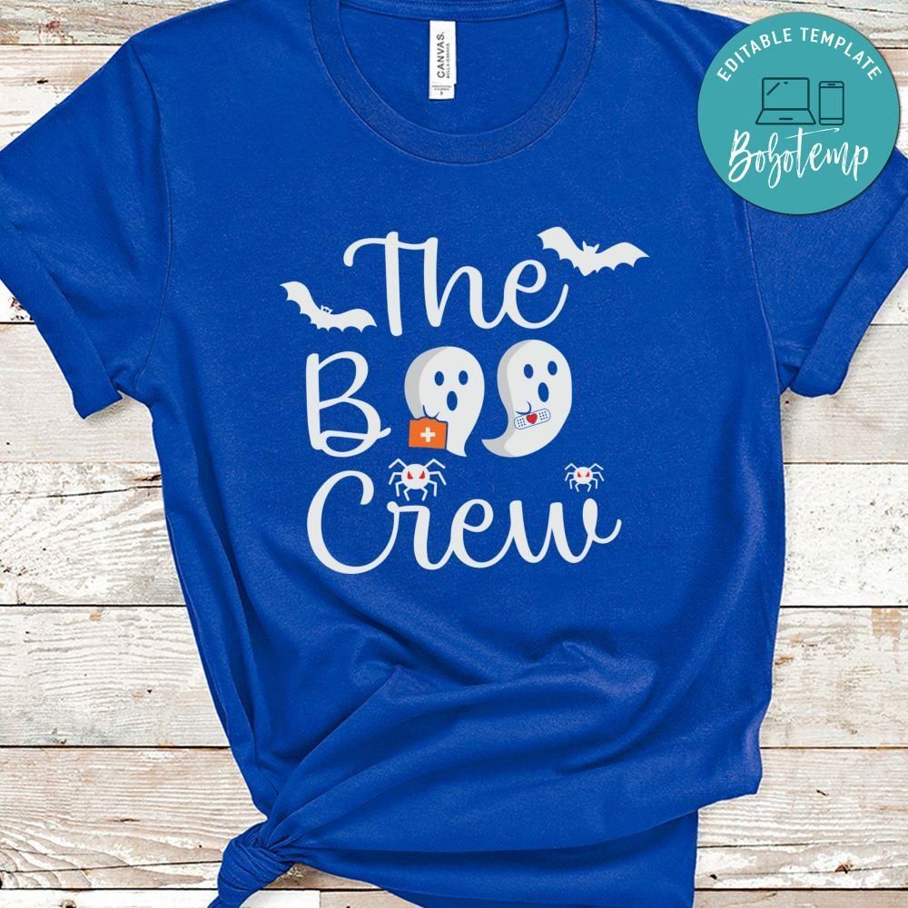 The Boo Crew Funny Bat Halloween Shirt