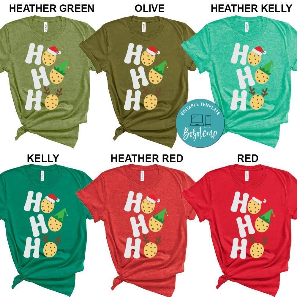 HO HO HO Cookies Santa Hat Christmas Shirt