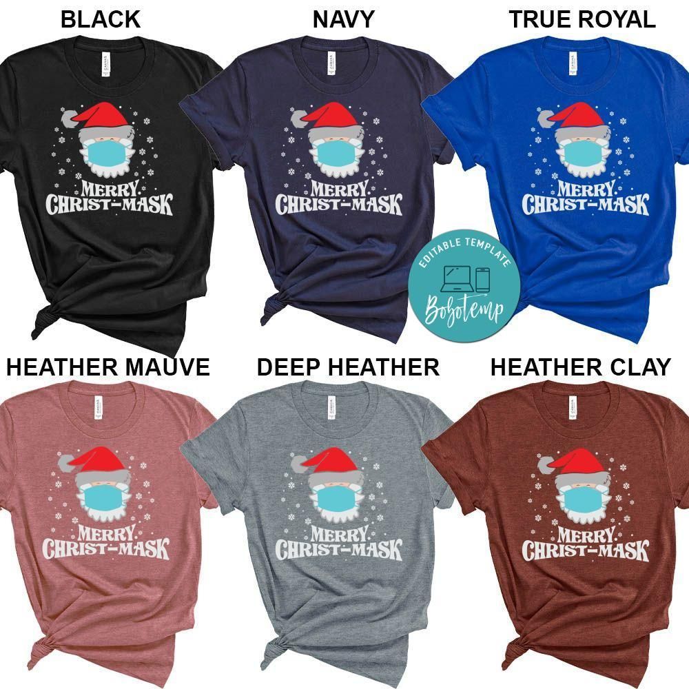 Merry Quarantine Xmas Santa with Mask Shirt