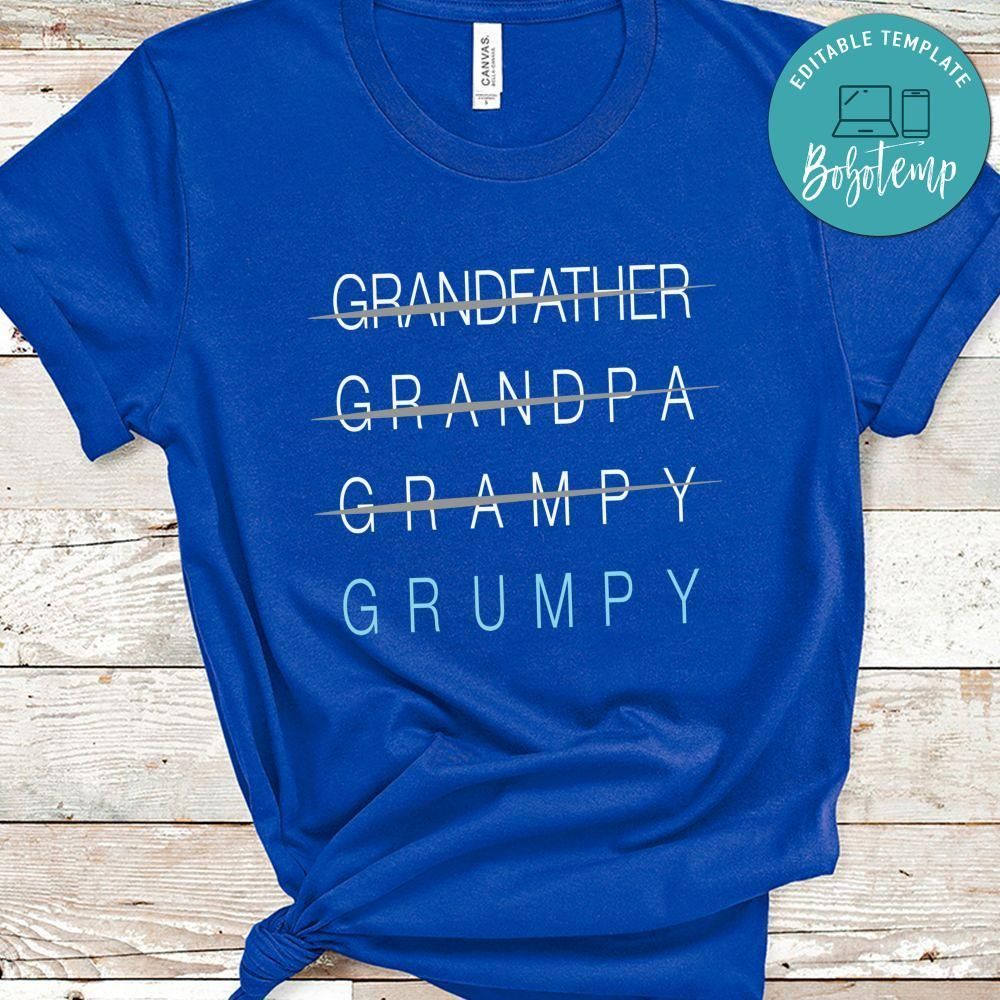 Funny Grumpy Grandfather Father's Day Shirt