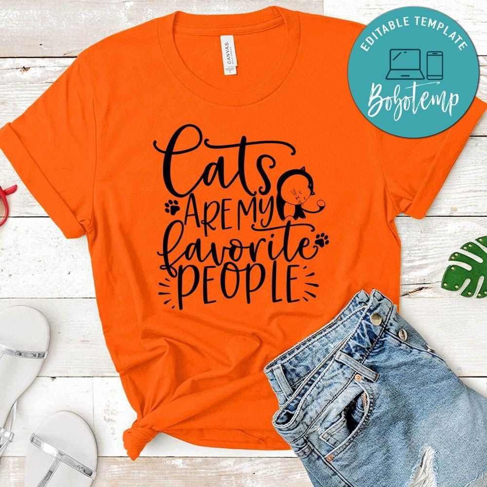 Cats Are My Fav People Shirt
