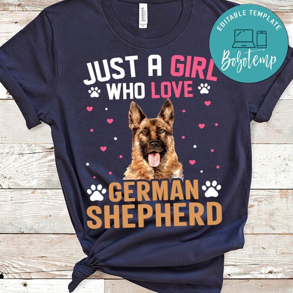 Just A Girl Who Love German Shepherd Shirt