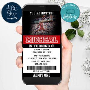 Jordan Ticket Invite Birthday Invites DIY