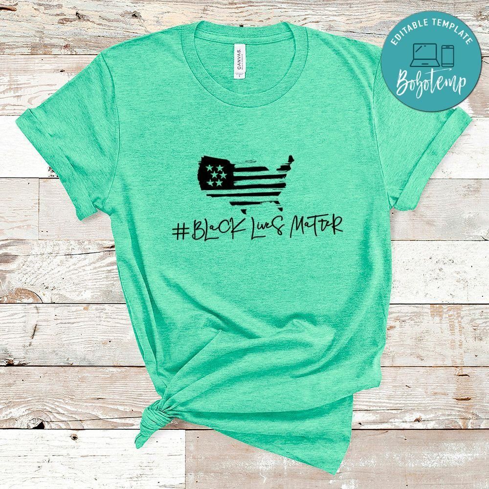 Black Lives Matter American Flag Shirt