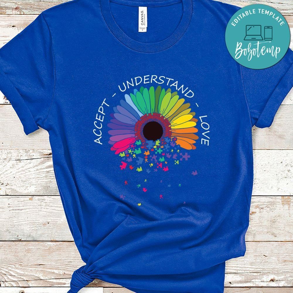 Floral Autism Awareness Flower For Mom Shirt