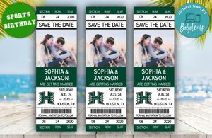 Editable Hawaii Rainbow Warriors Save The Date Wedding Engagement Announcement Ticket Invitation Instant Download
