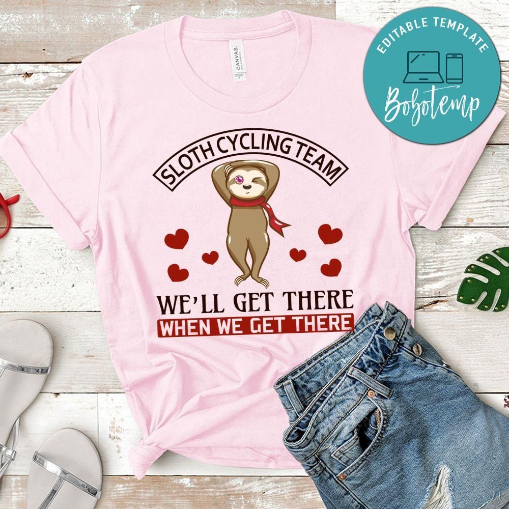 Sloth Cycling Team T-Shirt