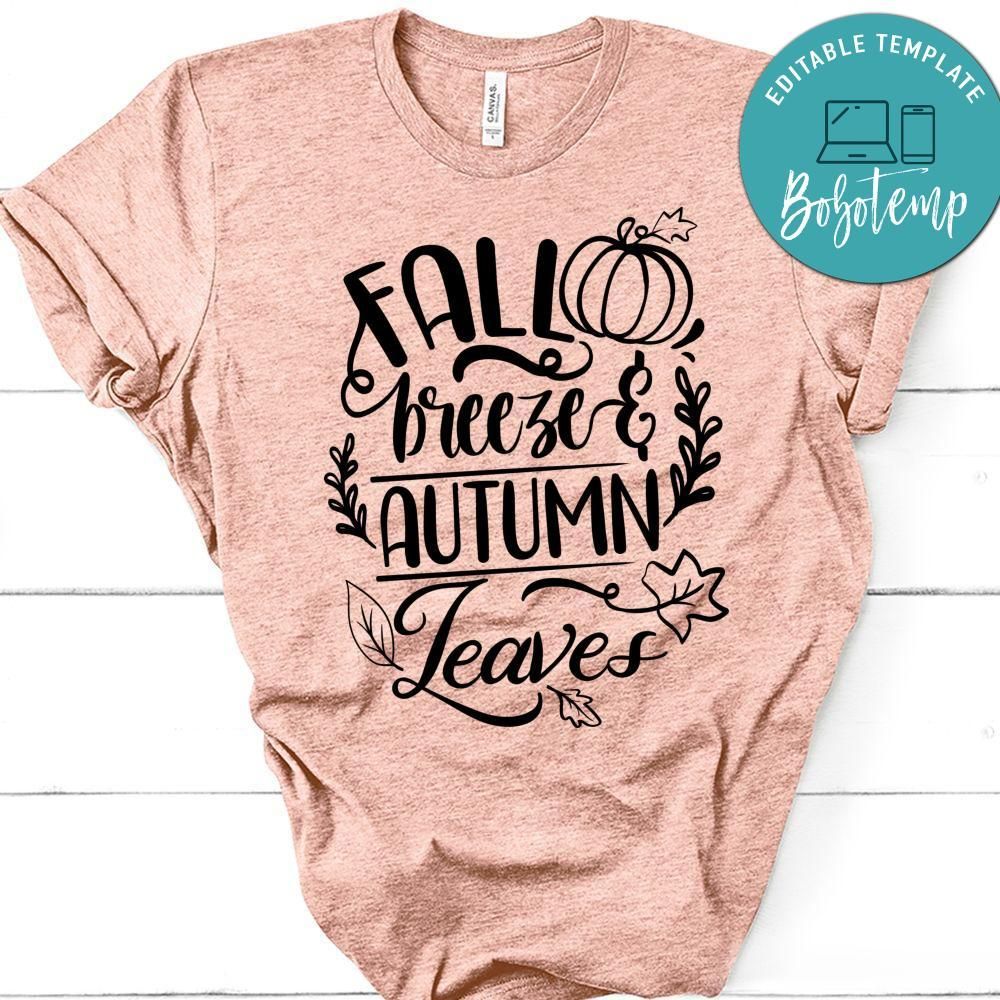 Fall Breeze Autumn Leaves T-Shirt