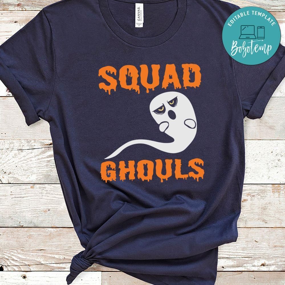 Squad Ghouls Funny Ghost Halloween Shirt