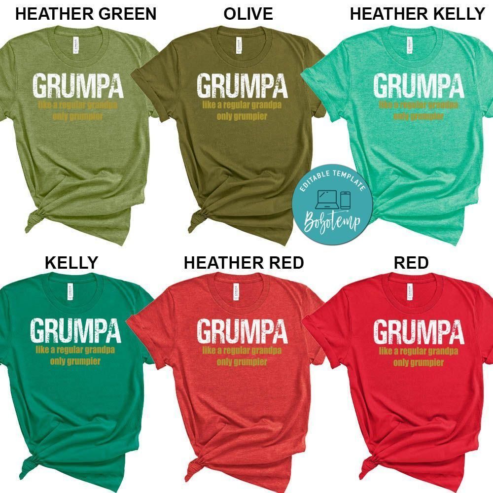 Grumpa Regular Grandpa Only Grumpier Shirt