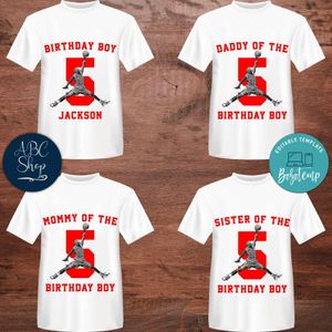 Printable Basketball Michael Jordan Last Dance Birthday White Shirt Template Instant Download
