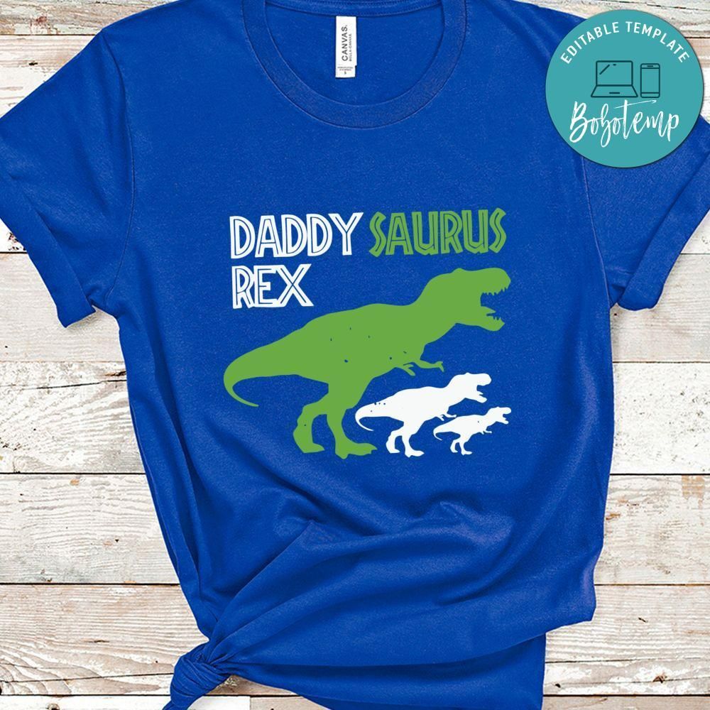Daddysaurus Rex Dinosaurs Father's Day Shirt