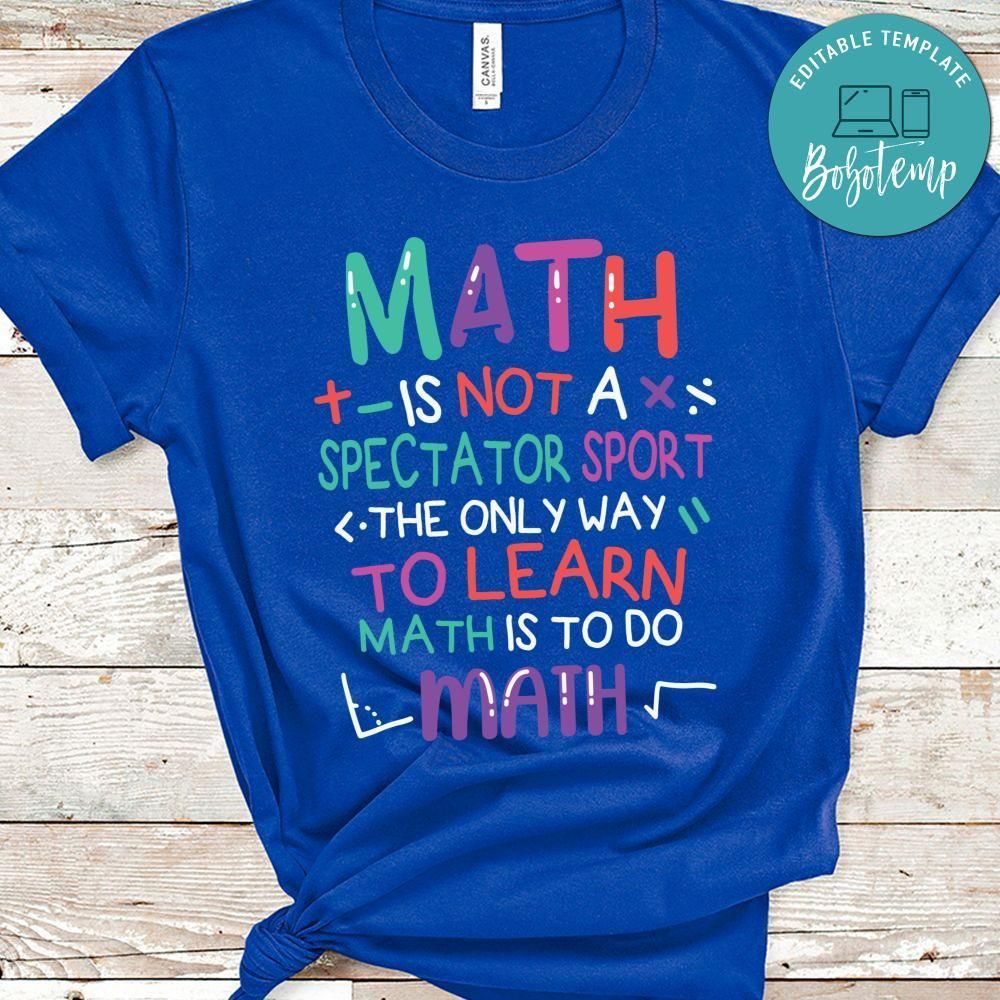 Math Teacher Mathematical Symbol Shirt