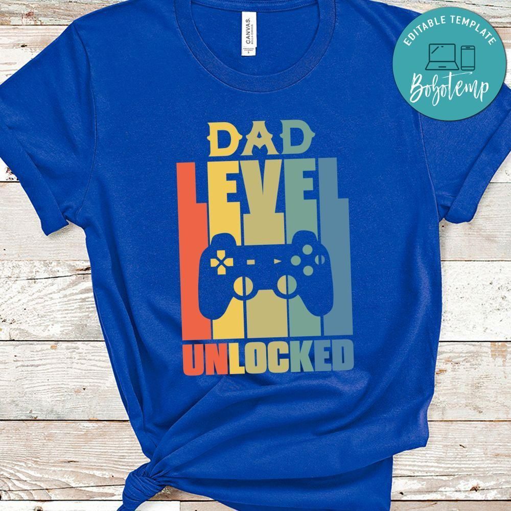 Dad Level Unlocked Shirt