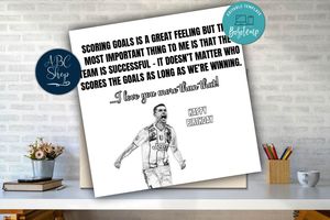 Printable Cristiano Ronaldo Scoring goals is a great feeling Cards Birthday Instant Download