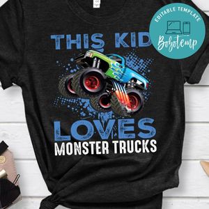 This Kid Loves Monster Trucks Shirt