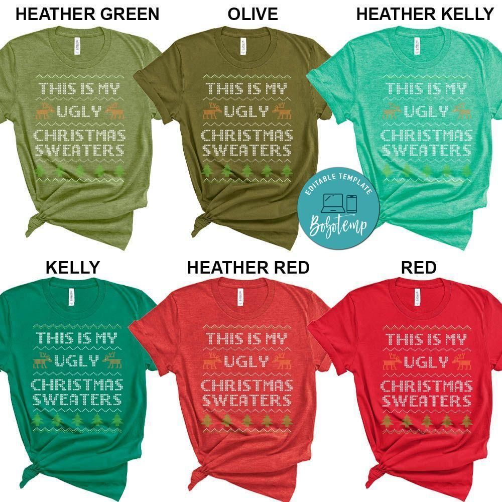 This is My Ugly Sweater Funny Christmas Shirt