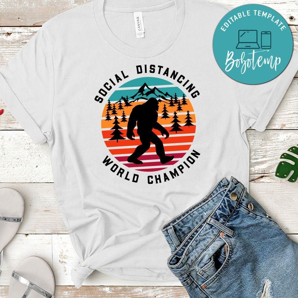 Social Distancing World Champion Shirt