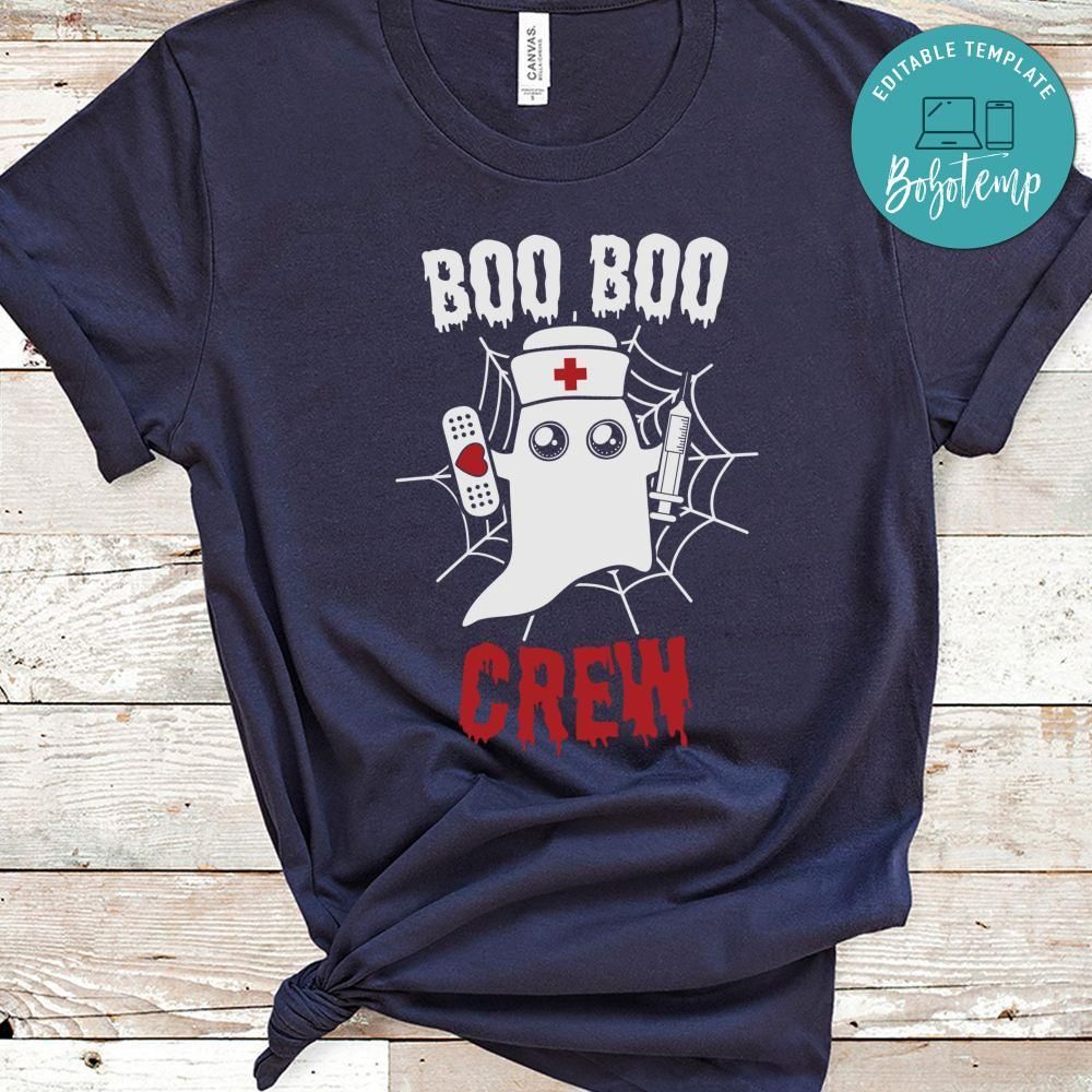 Boo Boo Crew Halloween Funny Nurse Shirt